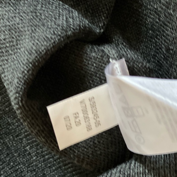 NWT Banana Republic Mens Dark Gray Washable Merino Wool V-Neck Sweater size S - Picture 3 of 5